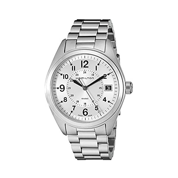 ハミルトン 腕時計 ウォッチ Hamilton H68551153 カーキ フィールド アナログ クォーツ メンズ 男性用 Hamilton Men's H68551153 Khaki Field Analog Display Swiss Quartz Silver Watch