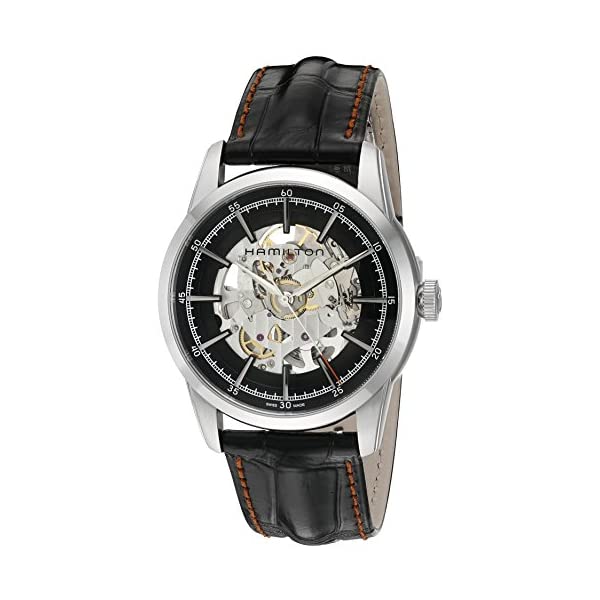 ハミルトン 腕時計 ウォッチ Hamilton H40655731 クラシック オートマチック 自動巻き メンズ 男性用 Hamilton Men's 'Timeless Classic' Swiss Automatic Stainless Steel and Leather Dress Watch, Color:Black (Model: H40655731)