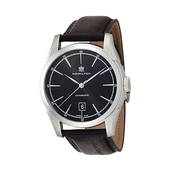 Rakuten - ハミルトン 腕時計 ウォッチ Hamilton H42415731 クラシック オートマチック 自動巻き メンズ 男性用 Hamilton Men's Timeless Classic Stainless Steel Swiss-Automatic Watch with Leather Calfskin Strap, Black, 22 (Model: H42415731)