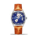 n~g rv EHb` Hamilton H32705541 WY}X^[ Y jp Hamilton H32705541 Men's 'Jazzmaster' Open Hearts Blue Dial Brown Leather Strap