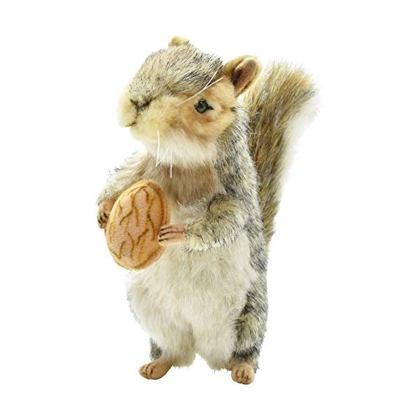 Squirrel - ハンサ リス グレー 灰色 ぬいぐるみ 8インチ Hansa Squirrel Plush, 8