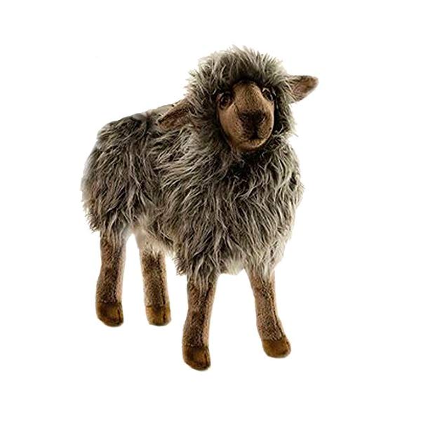 乐天商城 - ハンサ 羊 ヒツジ お母さん ブラック 黒 ぬいぐるみ 14インチ Hansa Black Mama Sheep 14
