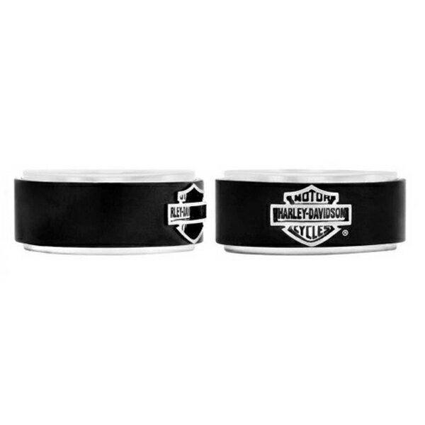 ハーレーダビッドソン Harley-Davidson Harley Davidson 腕時計 時計 Harley-Davidson Men's Bar & Shield Black Steel Band Ring HSR0001