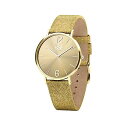 ACXEHb` rv IceWatch fB[X p Ice-Watch City Sparkling Glitter Gold Sequin Leather Strap 32mm Women's Watch 015081