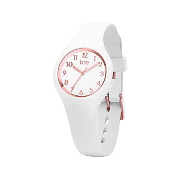 アイスウォッチ 腕時計 IceWatch レディース 女性用 ICE-Watch Women's Quartz Watch with Silicone Strap, White, 12 (Model: 015343)
