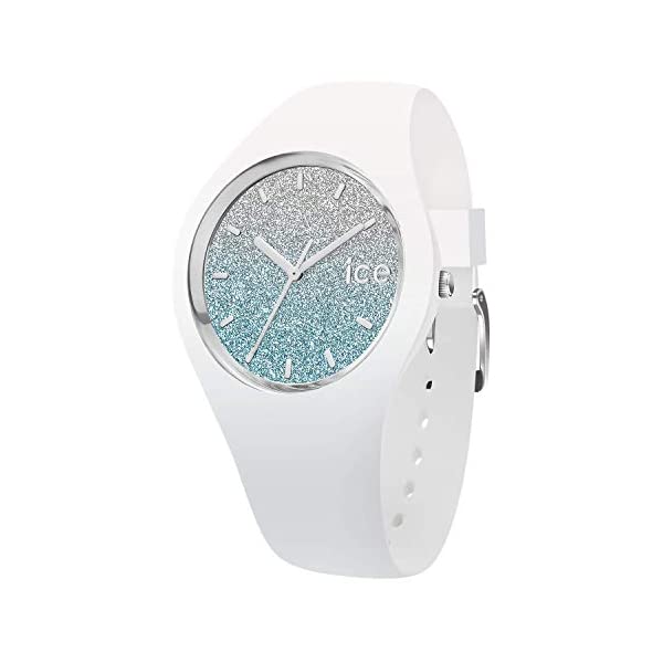 ACXEHb` rv IceWatch fB[X p Ice-Watch - ICE lo White Blue - Women's Wristwatch with Silicon Strap - 013425 (Small)