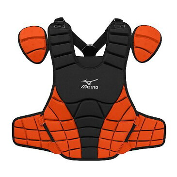 USAミズノ 2012最新仕様 サムライ G3 硬式プロテクター ブラック/オレンジ Mizuno Samurai G3 15-Inch Chest Protector (Black/Orange)