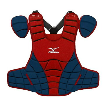 USAミズノ 2012最新仕様 サムライ G3 硬式プロテクター レッド/ネイビー Mizuno Samurai G3 16-Inch Chest Protector (Red/Navy)