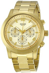GuessLadiesGoldPlatedChronographBraceletWatch
