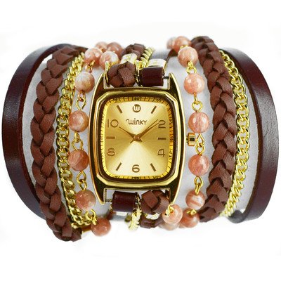 Winky Designs ウィンキーデザイン レディース腕時計 Sweet Dreams Women's Tiramisu Wrap Watch