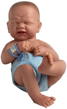 JC Toys 赤ちゃん 新生児 人形 フィギュア ドール Berenguer La Newborn All-Vinyl Newborn Doll in Diaper.Closed Eyes Real Boy 18502