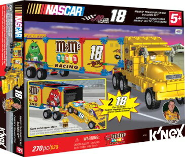 ケネックス ブロック おもちゃ ナスカー エムアンドエムズ トランスポーターリグ ビルディングセット K'NEX NASCAR Building Set: #18 M&M's Transporter Rig