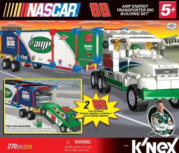 ケネックス ブロック おもちゃ ナスカー トランスポーターリグ ビルディングセット K'NEX NASCAR Building Set: #88 Amp Energy Transporter Rig