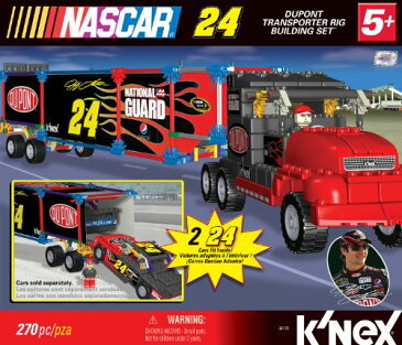 ケネックス ブロック おもちゃ ナスカー デュポン社 トランスポーターリグ ビルディングセット K'NEX NASCAR Building Set: #24 DuPont Transporter Rig