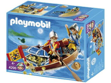 プレイモービル 4295 宝物と運ぶ兵士とボート Playmobil Treasure Transporter with Rowboat