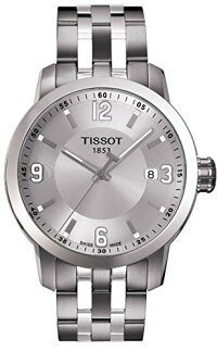 TissotPRC200QuartzSilverDialStainlessSteelSportMensWatchT0554101103700