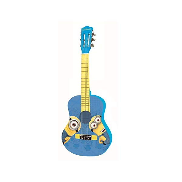 ミニオンズ ギター ミニオン ケビン スチュワート キッズ ジュニア LEXiBOOK Universal Despicable Me Minions Wooden Acoustic Guitar, Learning Guide Included, Blue/Yellow, K2000DES