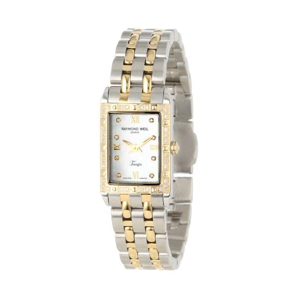 쥤ɥ ǥ ӻ Raymond Weil Women's 5971-SPS-00995 Tango Rectangular Two-Tone 40 Diamonds Watch