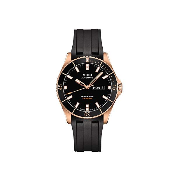 ミドー オーシャンスター メンズ腕時計 Mido Ocean Star Captain V M026.430.37.051.00 Black / Black Rubber Analog Automatic Men's Watch