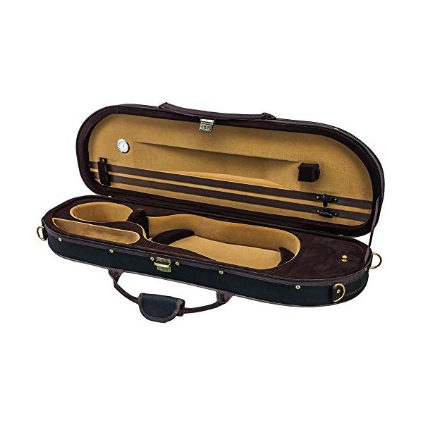 スカイ バイオリン ケース ヴァイオリン 4/4 サイズ ライトウェイト ハーフ ムーン シェイプ (ブラック) SKY Lightweight Half Moon Shaped Violin Case 4/4 Size (Black)