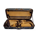 XJC oCI _u P[X @CI 4/4 tTCY wr[ f[eB[ Ebh v (ubN/J[L) SKY Heavy Duty 4/4 Full Size Wooden Pro Double Violin Case Black/Khaki