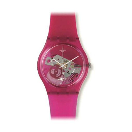スウォッチ ユニセックス 腕時計 Swatch GP146 Grana Tech Pink See Through Dial Silicone Band Unisex Watch NEW スウォッチ ユニセックス 腕時計 Swatch GP146 Grana Tech Pink See Through Dial Silicone Band Unisex Watch NEW