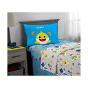 xr[V[N QZbg T̉Ƒ T̂ `rU 3s[X xbhJo[ ӂƂJo[ Jo[ s[P[X ObY Franco Kids Bedding Super Soft Microfiber Sheet Set, 3 Piece Twin Size, Baby Shark