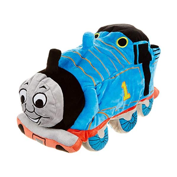 きかんしゃトーマス トーマス ぬいぐるみ クッション ピロー まくら 抱き枕 グッズ おもちゃ Jay Franco Thomas Friends Plush Stuffed Toddler Pillow Buddy Kids Super Soft Polyester Microfiber, 15 inch (Official Mattel Product), Thomas