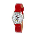 ディズニー 腕時計(女の子) ミニー 腕時計 キッズ ウォッチ 子供用 ディズニー 女の子 Disney Women's MN1023 Minnie Mouse White Dial Red Strap Watch