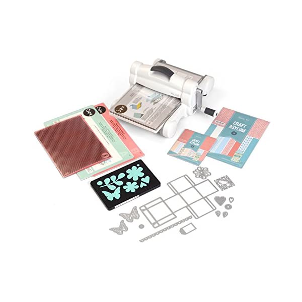 Sizzix シジックス ビッグショット プラス Sizzix Big Shot Plus Starter Kit 660341 Manual Die Cutting & Embossing Machine for Arts & Crafts, Scrapbooking & Cardmaking, 9” Opening おうち時間 自作 手作り ハンドメイド 手芸 カッティング ハローウィン クリスマス