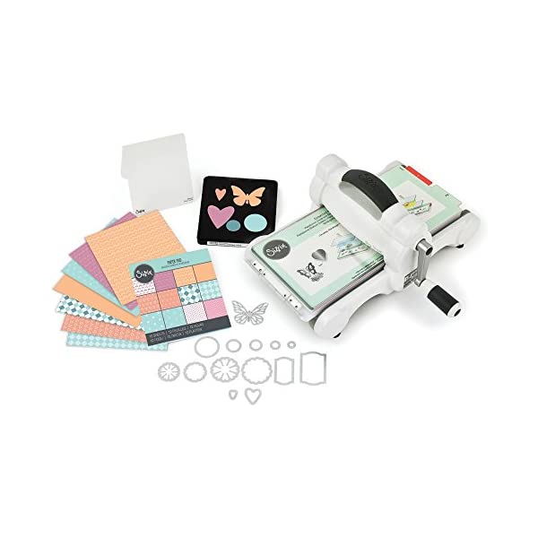 Sizzix シジックス ビッグショット スターターキット Sizzix Big Shot Starter Kit 661500 Manual Die Cutting & Embossing Machine for Arts & Crafts, Scrapbooking & Cardmaking, 6” Opening おうち時間 自作 手作り ハンドメイド 手芸 ハローウィン クリスマス