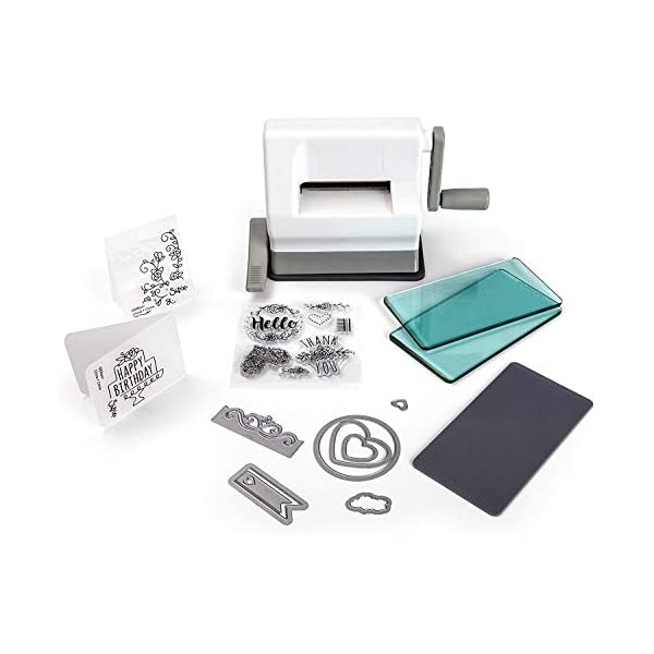 楽天i-selectionSizzix シジックス サイドキック スターターキット Sizzix Sidekick Starter Kit 661770 Portable Manual Die Cutting & Embossing Machine for Arts & Crafts, Scrapbooking & Cardmaking, 2.5” Opening おうち時間 自作 手作り ハンドメイド ハローウィン クリスマス