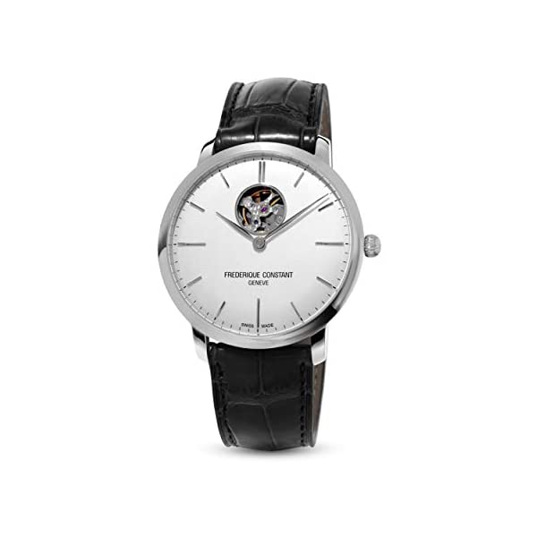 フレデリックコンスタント 腕時計 メンズ 男性用 ウォッチ FC-312S4S6 オートマチック Frederique Constant Men 039 s Slimline Auto Heart Beat Stainless Steel Automatic-self-Wind Watch with Leather Calfskin Strap, Black, 20 (Model: FC-312S4S6)