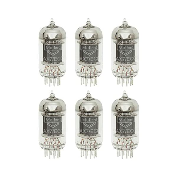 ムラード Mullard 真空管 ギター ベース アンプ 直輸入 New Gain Matched Sextet (6) Mullard Reissue 12AX7 LONG Plate Vacuum Tubes