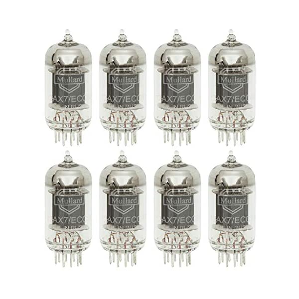 顼 Mullard   ١  ľ͢ New Gain Matched Octet (8) Mullard Reissue 12AX7 LONG Plate Vacuum Tubes