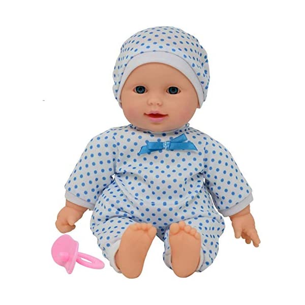 ベビードール 赤ちゃん人形 着せ替え おままごと 11 inch Soft Body Boy Baby Dolln Gift Box - Dollacifier Included -Toy Dolls for Boys and Toddlers