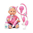 ベビードール 赤ちゃん人形 着せ替え おままごと Pretend Play Medical Set, Baby Dolloctor Kit for Kids Includes 12 Inch Doll, Talking Stethoscope, Thermometer, Needle, Medicine Bottle, Stick and Hammer-Complete Accessories for Toddlers Boy Girl