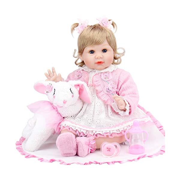 ベビードール 赤ちゃん人形 着せ替え おままごと Aori Lifelike Reborn Baby Doll2 Inch Real Looking Weighted Reborn Girl Dollith Bunny Toy Best Birthday Set for Girls Age 3