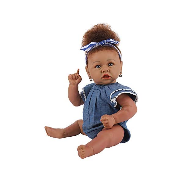 ベビードール 赤ちゃん人形 着せ替え おままごと ElaTany Reborn Baby Dolls 22 Inch Lifelike Baby Reborn Toddler Toy with Gift Set (Soft Body 7)