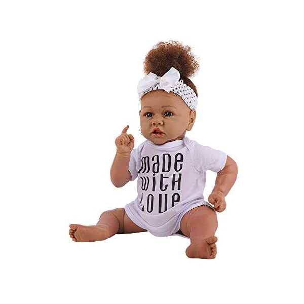 ベビードール 赤ちゃん人形 着せ替え おままごと ElaTany Reborn Baby Dolls 22 Inch Lifelike Baby Reborn Toddler Toy with Gift Set (Cloth Body 5)