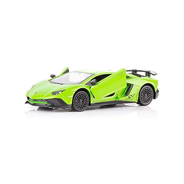 ランボルギーニ アヴェンタドール LP700-4 モデルカー ダイキャスト 模型 ミニカー グッズ 納車祝い プレゼント インテリア スーパーカー TGRCM-CZ 1/36 Scale Aventador LP700-4 Casting Car Model, Zinc Alloy Toy Car for Kids, Pull Back