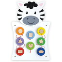 SPARK & WOW シマウマ ゼブラ アクティビティウォールパネル 知育玩具 アクティビティボード ビジーボード 木製 幼児 子供 モンテッソーリ教育 パネ...