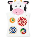 SPARK & WOW ウシ 牛 アクティビティウォールパネル 知育玩具 アクティビティボード ビジーボード 木製 幼児 子供 モンテッソーリ教育 パネル 教室...