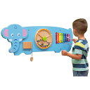 SPARK & WOW ゾウ アクティビティウォールパネル 知育玩具 アクティビティボード ビジーボード 木製 幼児 子供 モンテッソーリ教育 パネル 教室 プ...