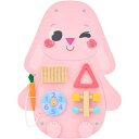 ウサギ 知育玩具 アクティビティボード アクティビティウォール ビジーボード 木製 幼児 子供 モンテッソーリ教育 パネル 教室 プレイルーム デイケア お祝い