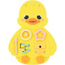 アヒル 知育玩具 アクティビティボード アクティビティウォール ビジーボード 木製 幼児 子供 モンテッソーリ教育 パネル 教室 プレイルーム デイケア お祝い