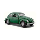 }CXg tHNX[Q r[g fJ[ _CLXg ͌^ ~jJ[ ObY [ԏj v[g CeA X[p[J[ Volkswagen 1973 Beetle, Green - Maisto 31926 - 1/24 Scale Diecast Model Toy Car