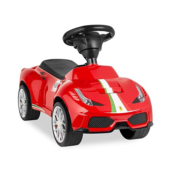 フェラーリ F458 レッド 乗用玩具 足けり 乗り物 ライドオン 子供用 キッズ 車 屋内 屋外 外遊び おうち時間 誕生日プレゼント 直輸入 Best Choice Products Kids Licensed Ferrari 458 Ride On Push Car w/ Steering Wheel, Horn, Red