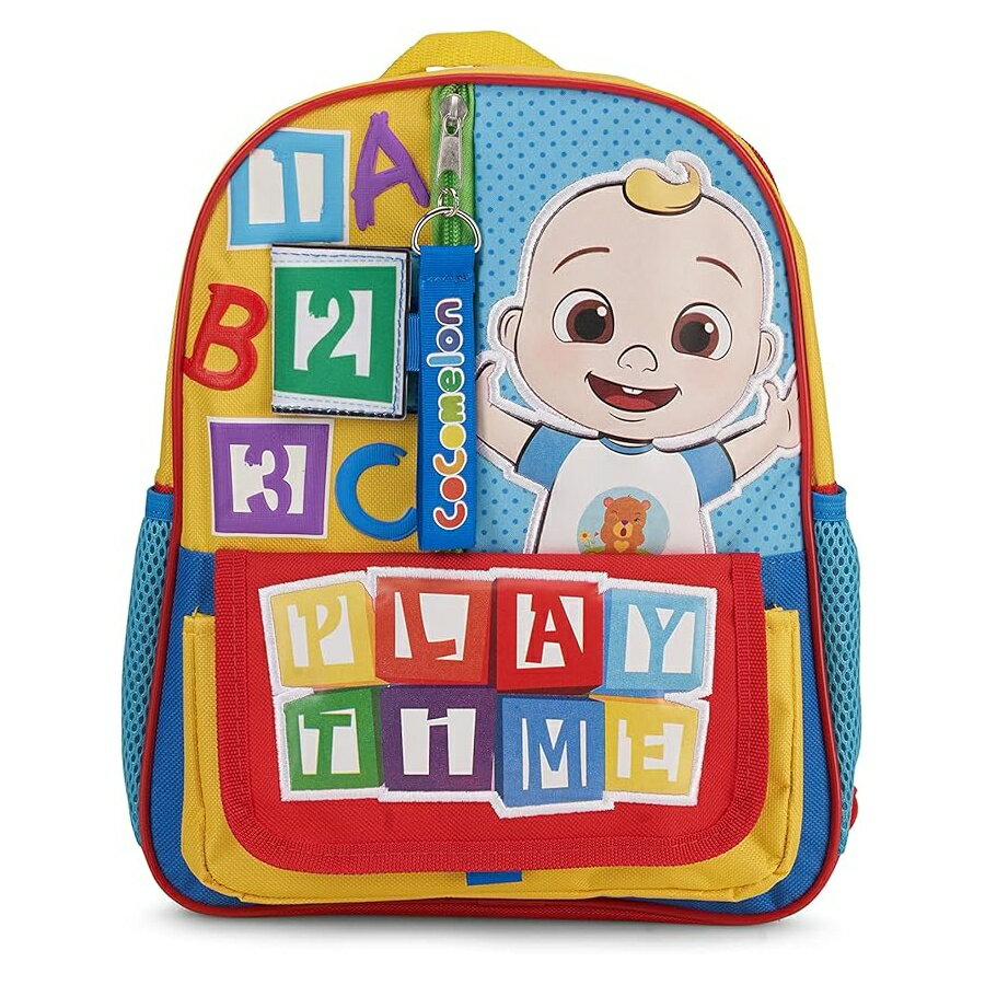ココメロン グッズ バックパック リュック バッグ プレゼント ギフト キッズ ミニ 男の子と女の子 パッド入りバック 調節可能なストラップ付 12インチ AI ACCESSORY INNOVATIONS Cocomelon JJ's Playtime Interactive Mini