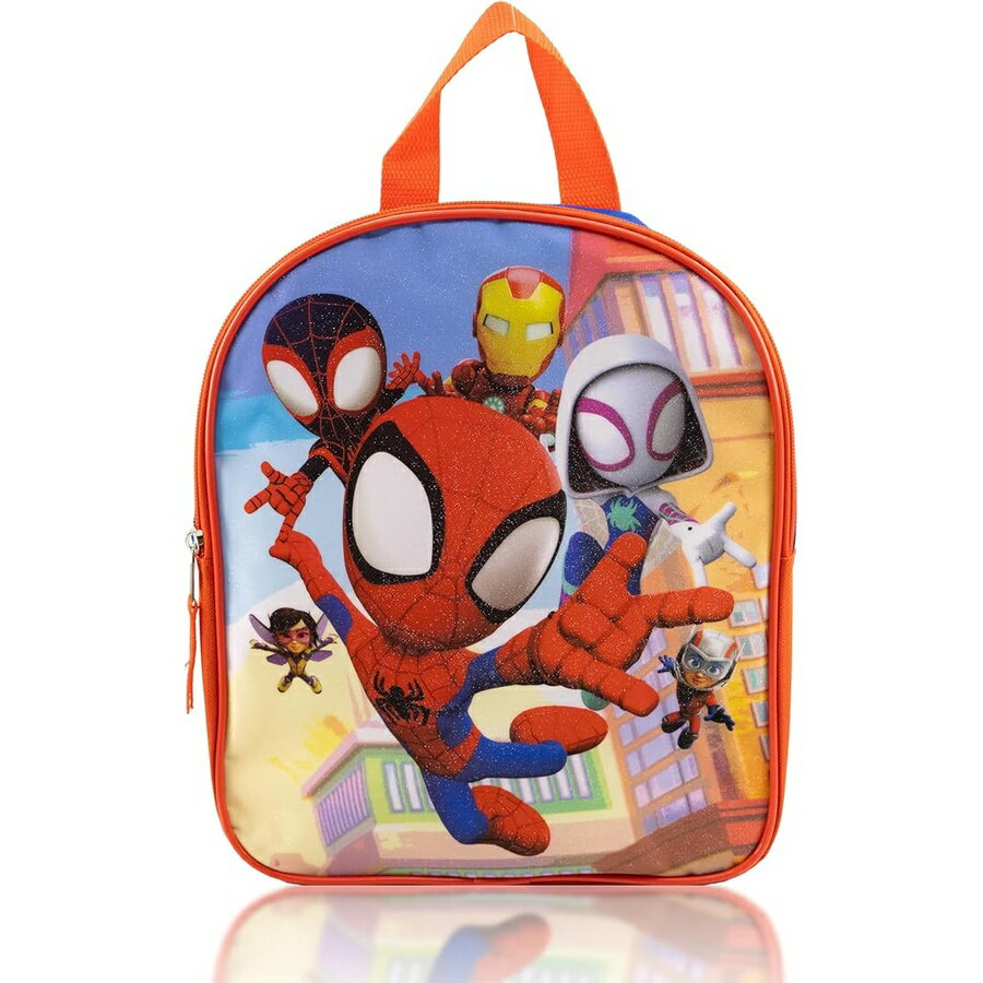 スパイダーマン スパイディ グッズ バックパック リュック バッグ プレゼント ギフト キッズ 男の子 女の子 ユニセックス かわいい 11インチ 幼児ミニ アクセサリー Marvel Spidey and His Amazing Friends Backpack for Boys,